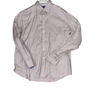 Egara Modern‎ Fit Stretch Non Iron Plaid Button Down Shirt XL
